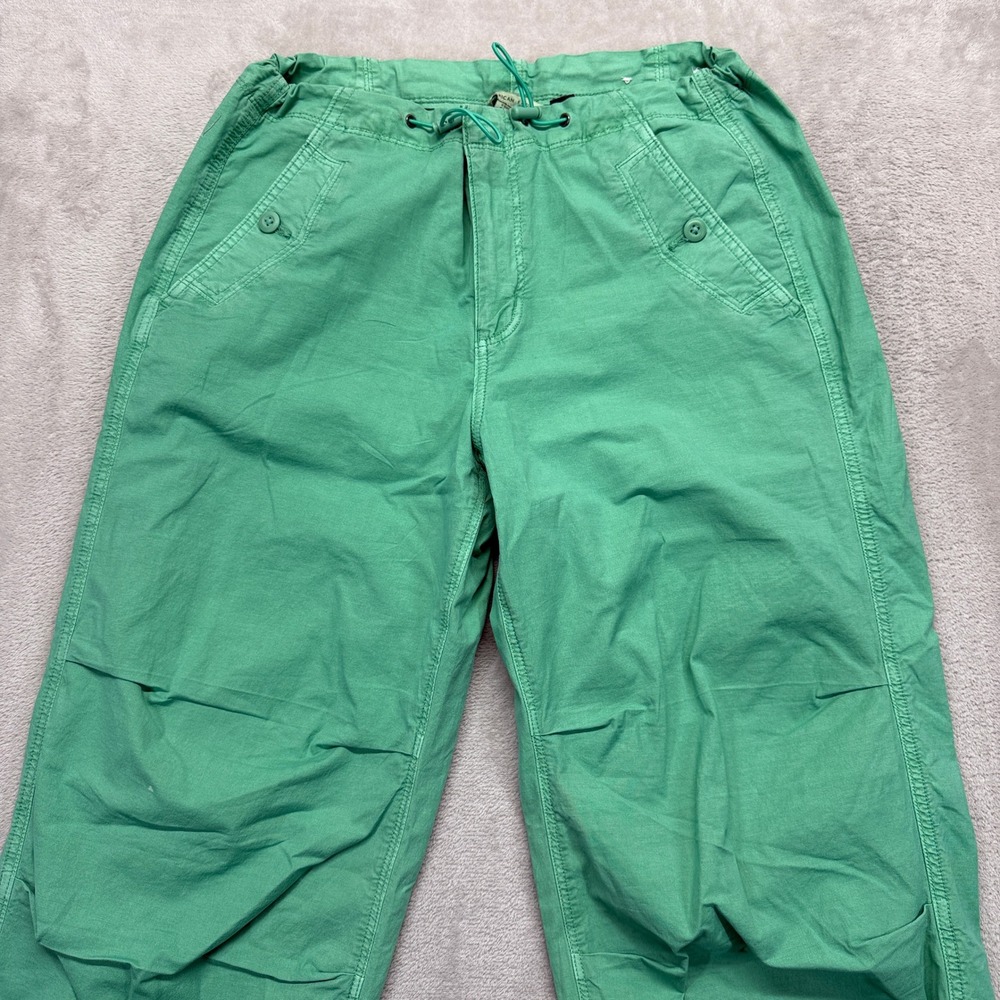 American Eagle Pants Women's Small‎ Short Green Cargo Y2K Utility Ankle Trousers